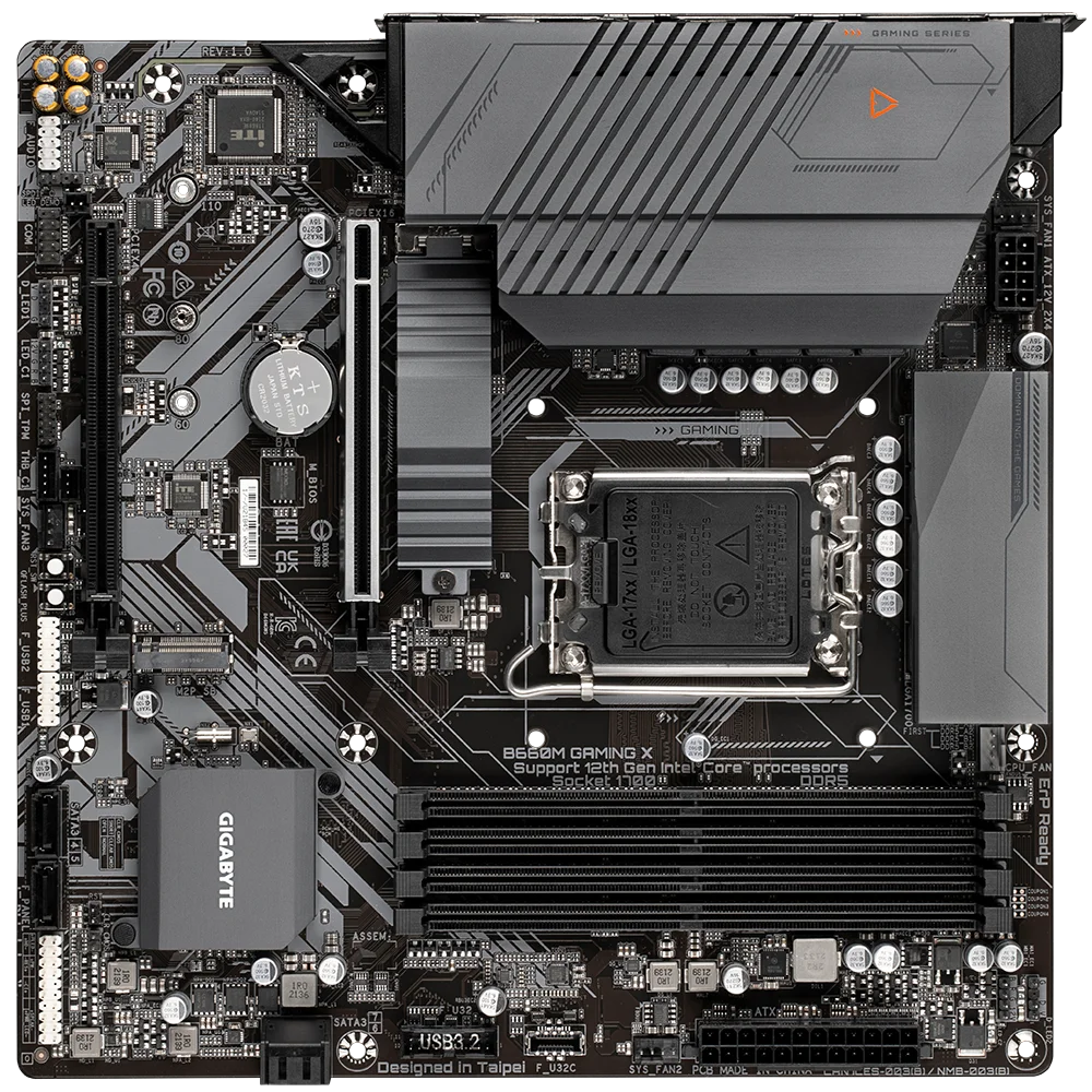 Комплект материнской платы Gigabyte B660M GAMING X DDR5 Combo + Intel Core i9 12900K FURY Beast 6000 МГц 16 Гб * 2 шт.