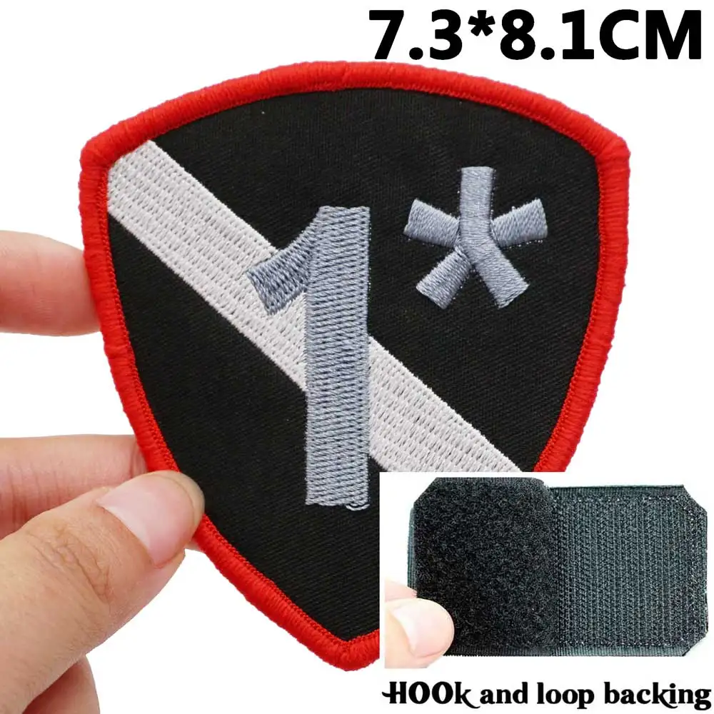 1 * Asterisk Ass для риска поли тонкой синей линии .. Офисные тактические вышитые нашивки