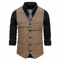mens slim fit v neck steampunk single breasted sleeveless clip jacket suede punk casual party male waistcoat %d7%95%d7%95%d7%a1%d7%98 %d7%9c%d7%92%d7%91%d7%a8 %d7%90%d7%9c%d7%92%d7%a0%d7%98%d7%99