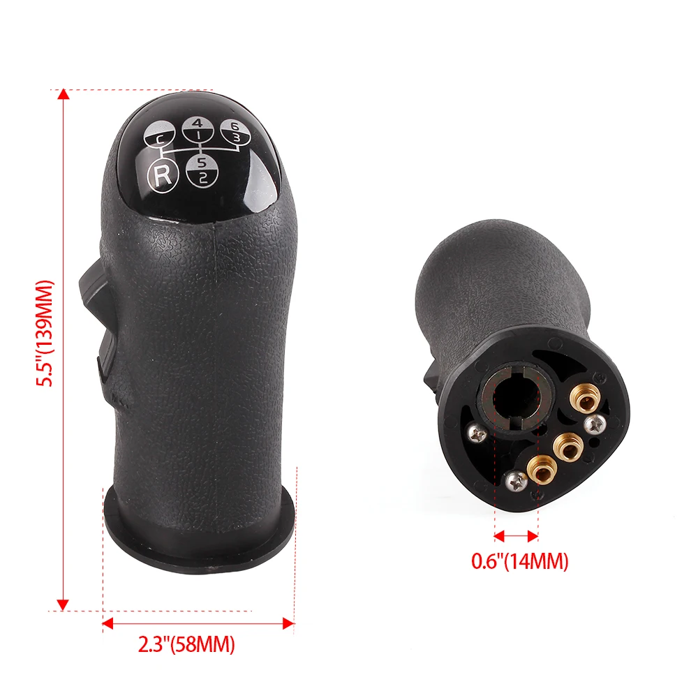 New 6 Speed+R+C Gear Shift Knob Manual Gear Shift Lever Knob For Volvo FH FM FMX NH9 FLC 20488065 20488052 RS-TS020 TS022 images - 6