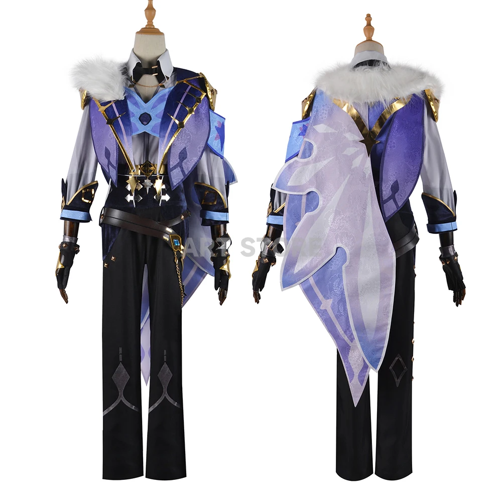 Kaeya косплей игра Genshinimpact Косплей Костюм жаккардовая ткань парик Полный комплект