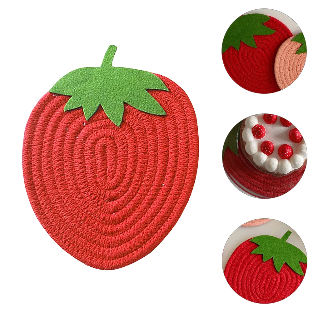 

Table Mat Coasters Coaster Woven Hot Cup Drink Cotton Holder Trivet Placemat Non Pad Resistant Heat Dining Dish Coffee Pouch
