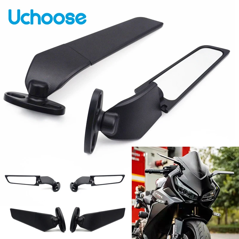 

2022 New Motorcycle Sports Car Modified Accessories Fixed Wind Wing Rearview Mirror Flank Aluminum Alloy Reversing Mirror