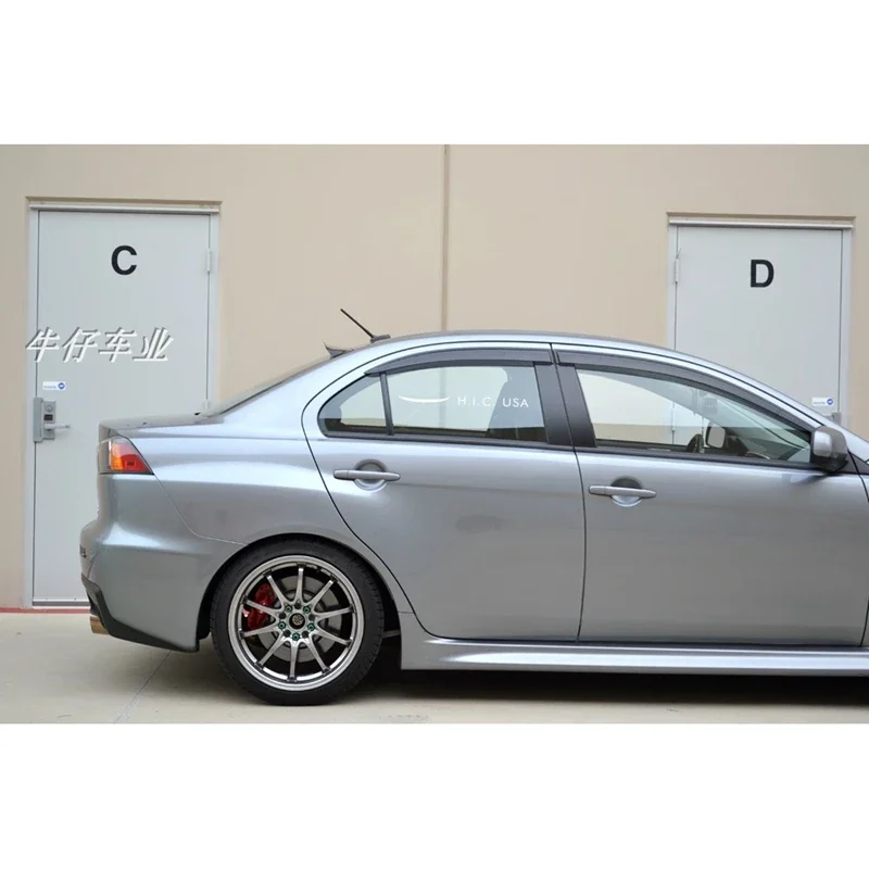 Пластиковый спойлер-козырек для Mitsubishi Lancer EX Evo 2008 - 2015 PMMA