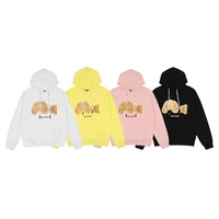 palm angels 22ss letter logo yellow bear towel embroidered hoodie sweatshirt 100 cotton sizes xl boyfriend gift free shipping