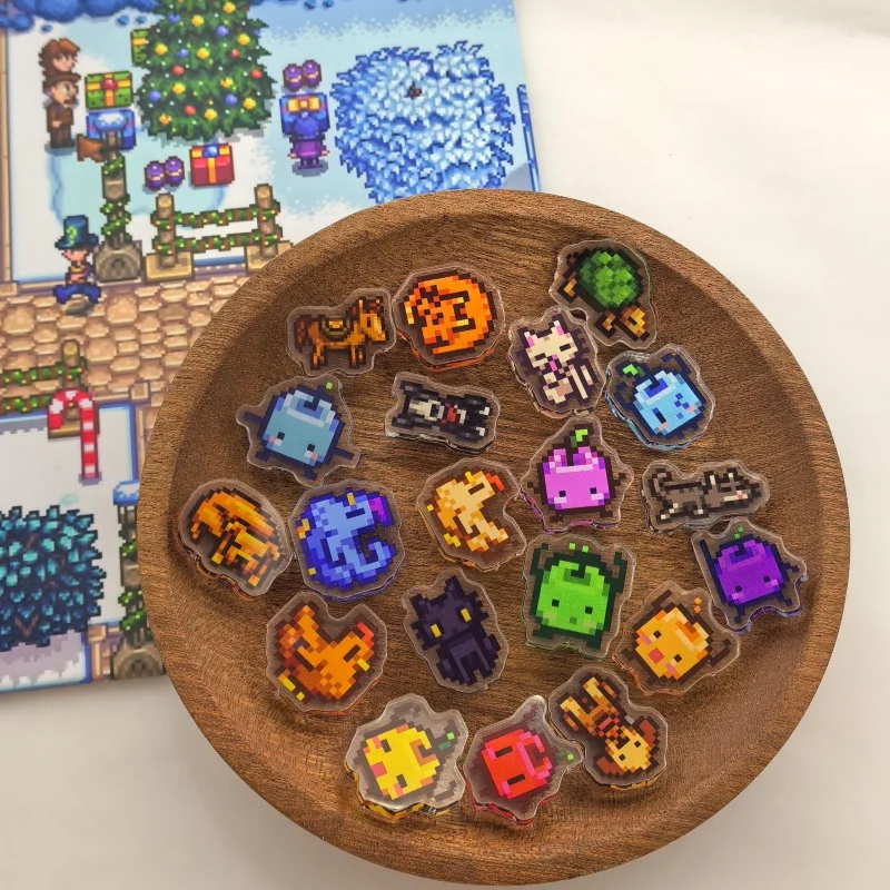 Фото Новинка 2026 года: Коллекционный набор мини-магнитов на холодильник Stardew Valley из акрила с кодом для Switch и Steam. Модная игрушка-сюрприз в закрытой упаковке. №4