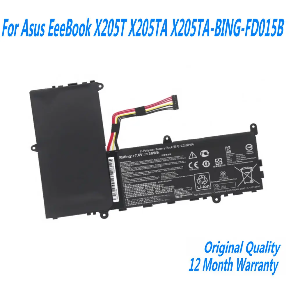 Новый аккумулятор для ноутбука 7 6 В 38WH C21N1414 Asus EeeBook X205T X205TA X205TA-BING-FD015B серии 11 дюйма