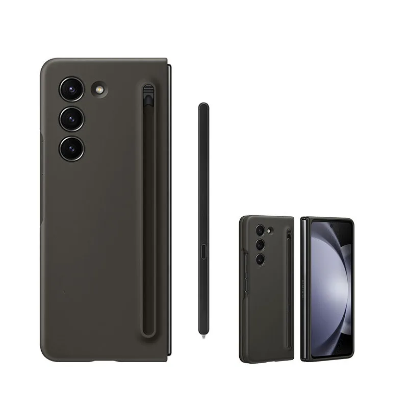 

Original For Samsung Galaxy Z Fold 5 5G With S Pen Silicone Case Standing Cover For Galaxy Z Fold 5 Phone Cases, EF-OF94P & Logo