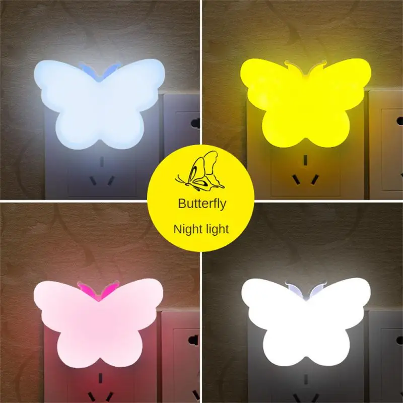 

Butterfly Smart Led Light-Controlled Induction Night Light New And Strange Hot Sale Plug-In Energy-Saving Small Table Lamp