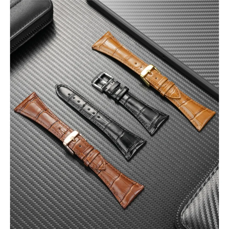 Для BVLGARI Assioma AA48C13GLDCH мягкий ремешок из телячьей кожи 28x16 мм 26x16 мм из натуральной кожи ремешок для часов браслет из воловьей кожи мужской (art.: 3920d02da507f) - 3920d02da507f