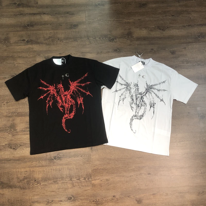 Frog Drift Fashion Лучшее качество 1:1 Уличная футболка с принтом Летние повседневные топы