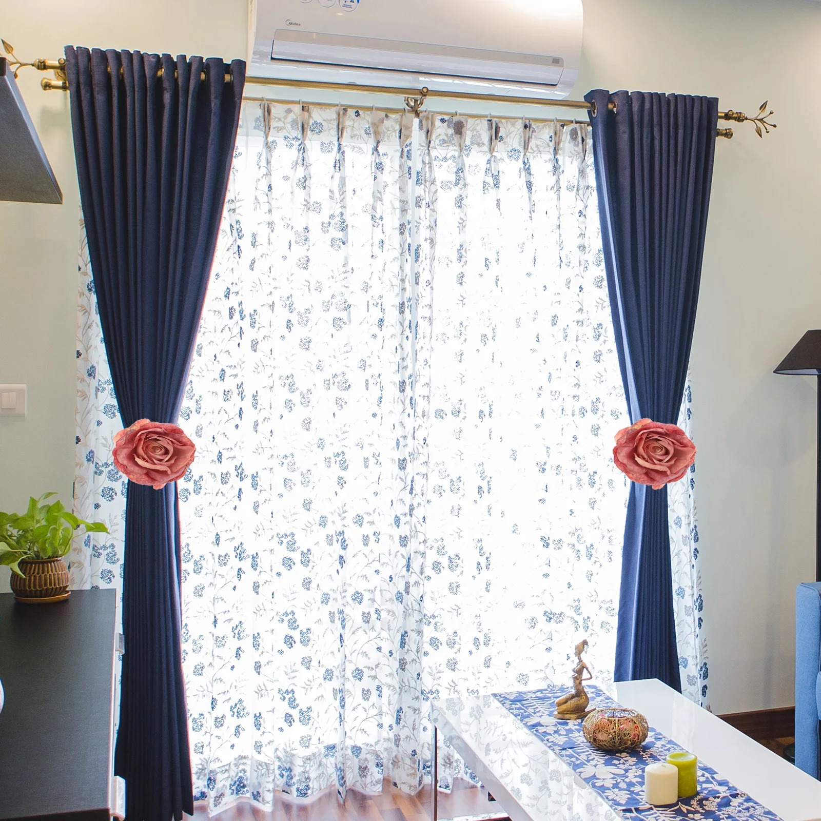 2 шт. занавеска для душа золотые прозрачные шторы пряжка с зажимом крючок в стиле