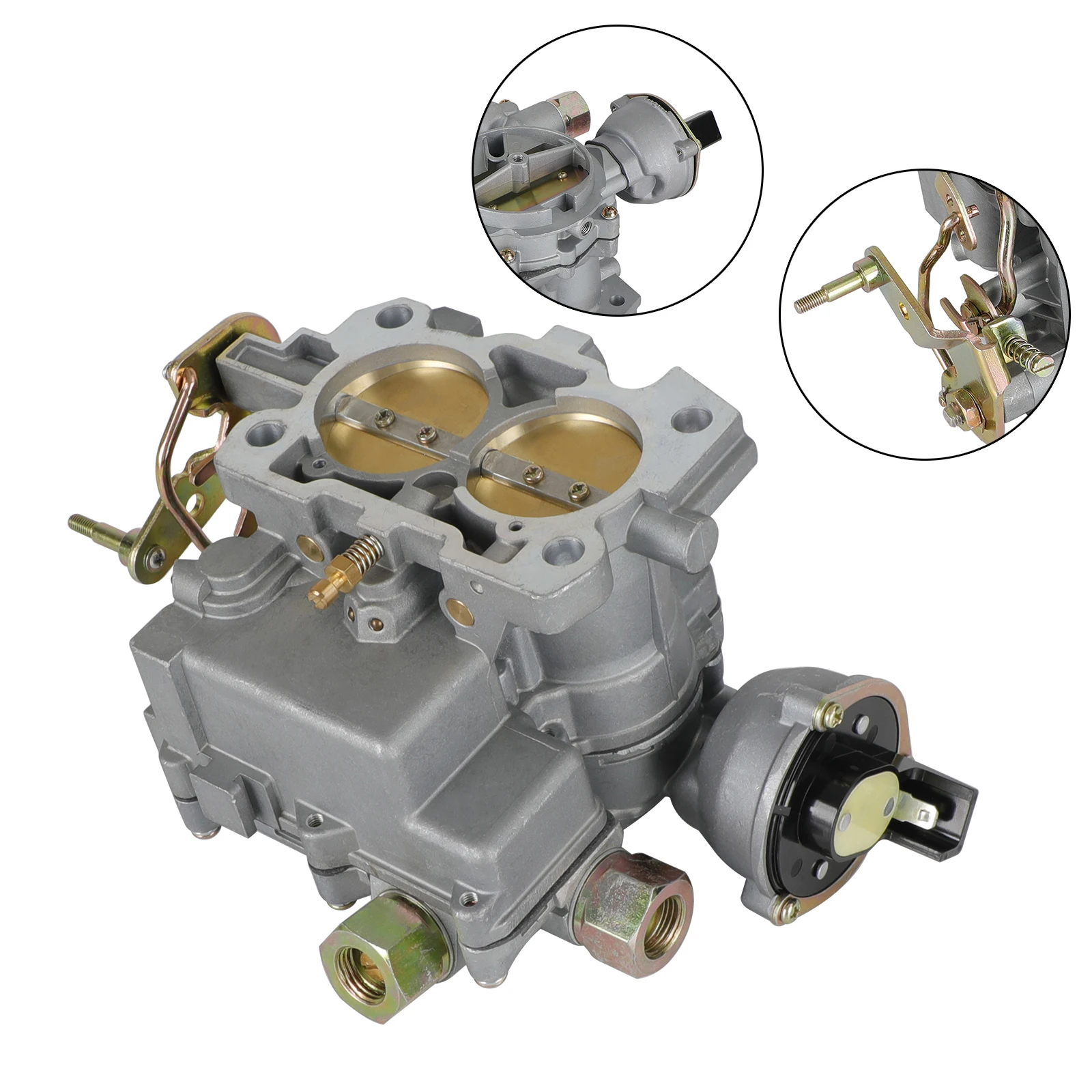 Artudatech Carburetor Carb fit for Marine Mercruiser 2 Barrel 3.0L 4 CYL with a Long Linkage