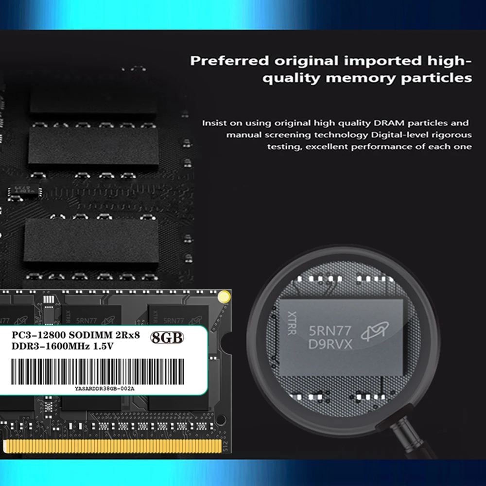 Оперативная память YASAR DDR3 Memory 4/8/16 ГБ 1600 МГц 1333/1600