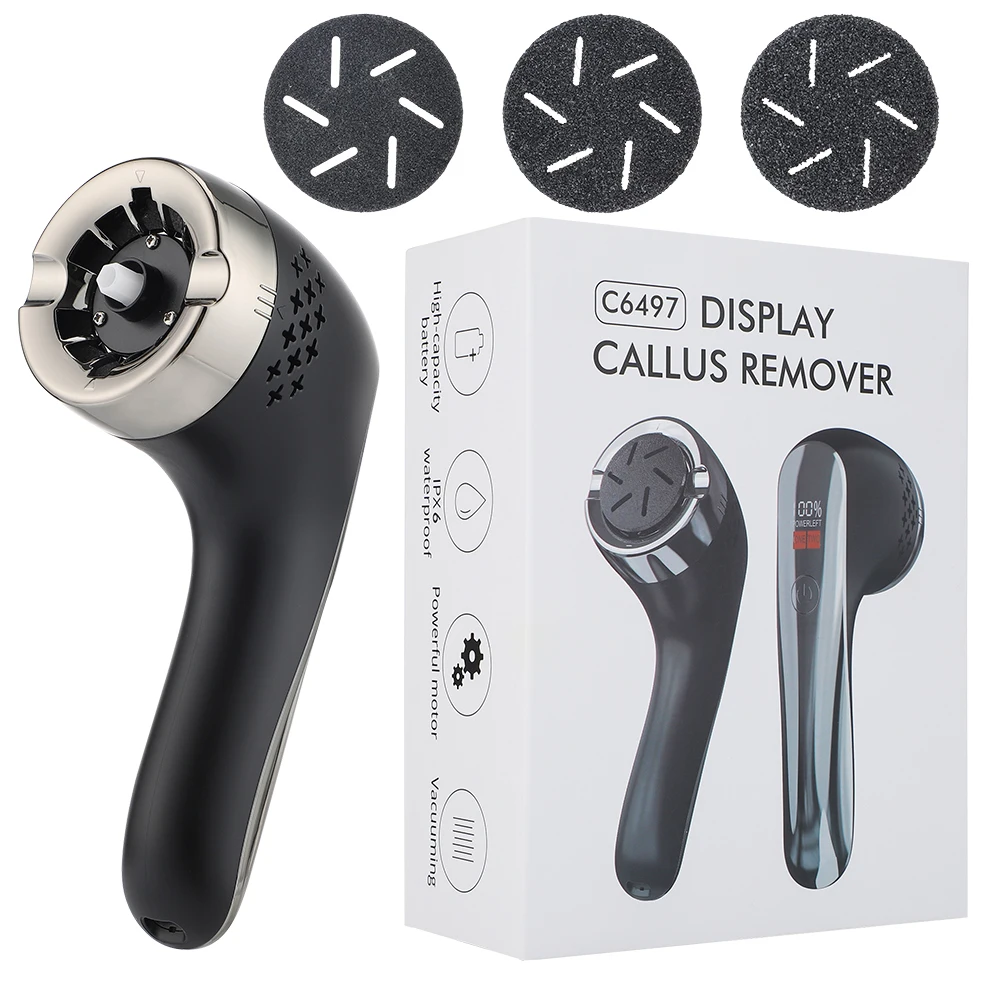 

Electric Foot File Pedicure Machine for Heels Feet Dead Skin Callus Remover Foot Exfoliator Sandpaper Scrubber Grater Vacuum