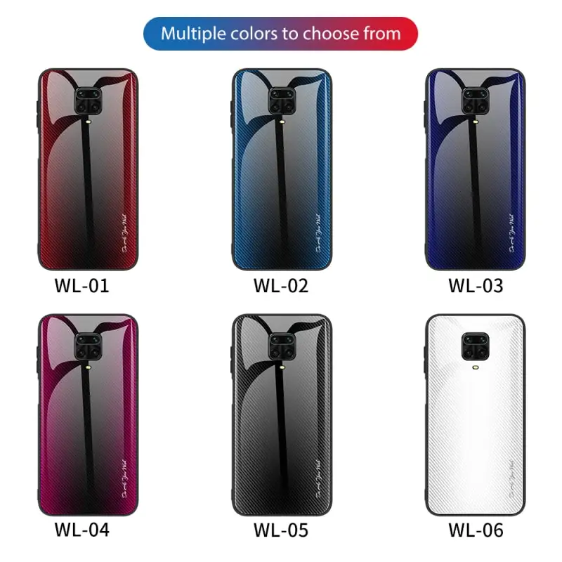 

Gradient Stripe Phone Case For Redmi Note 9Pro 9T 9S 8Pro 8T 7Pro Multicolored Tempered Glass Cover For Redmi 10X 9A 8A 7A 6Pro