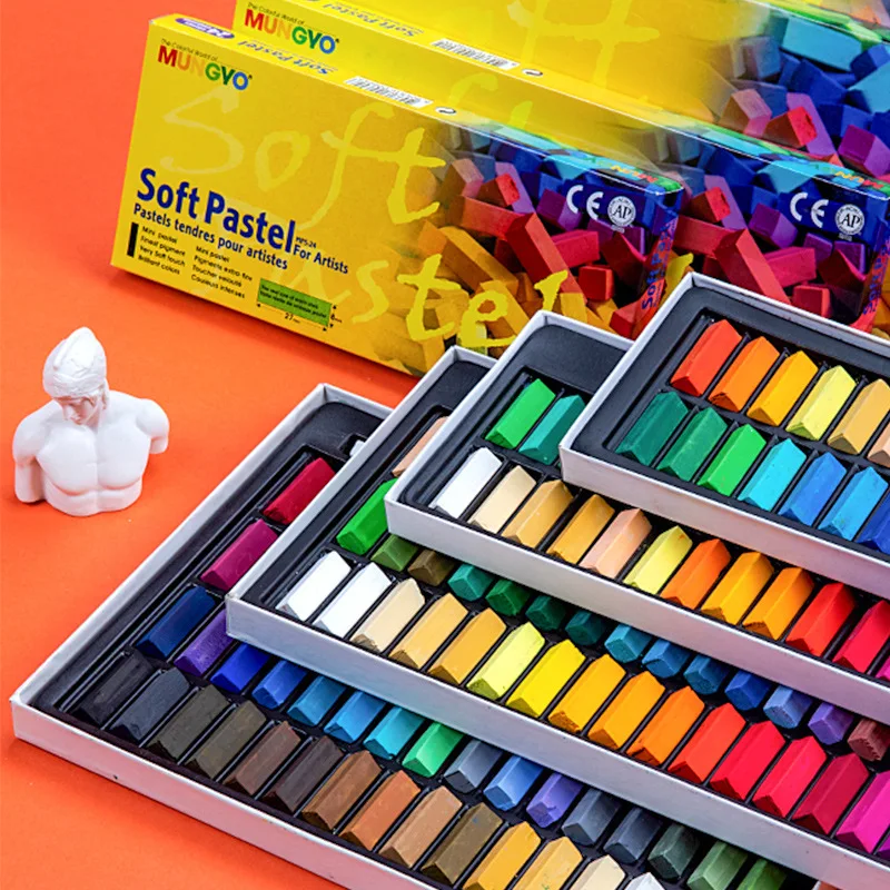S Mungyo Chalk Drawing Line Stick Toner Portable Smooth Hair Dye Soft Pastel Painting Chalk Set Art Supplies