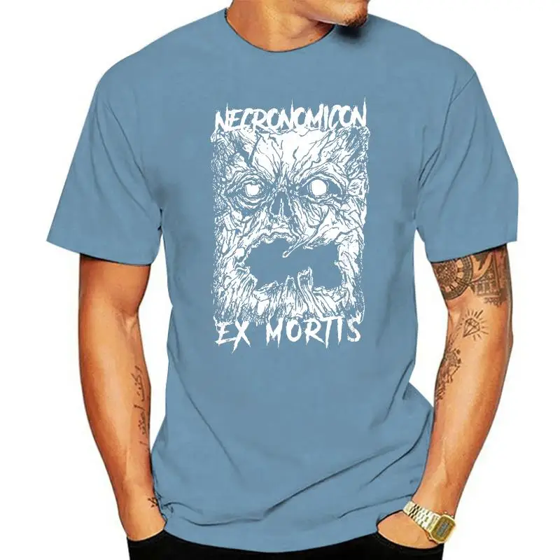 Футболка Cuc Necronomicon Ex Mortis Book Lovecraft Raimi Evil Dead Horror Movie Хлопковая футболка с короткими