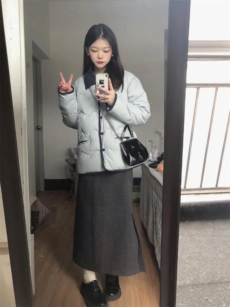 Корейская серия изящная куртка на хлопковой подкладке верхняя одежда для женщин