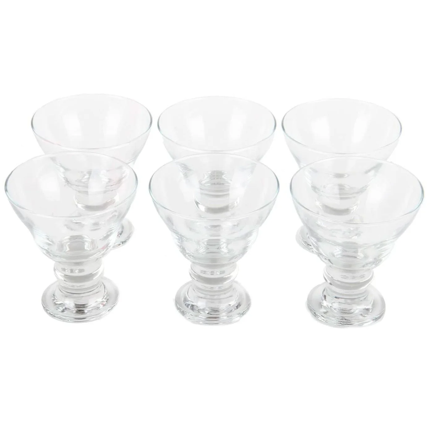 Lav - Set of 6 ice cream cups smooth crystal orion model sophisticated and elegant design desserts cocktails fit for lavava |