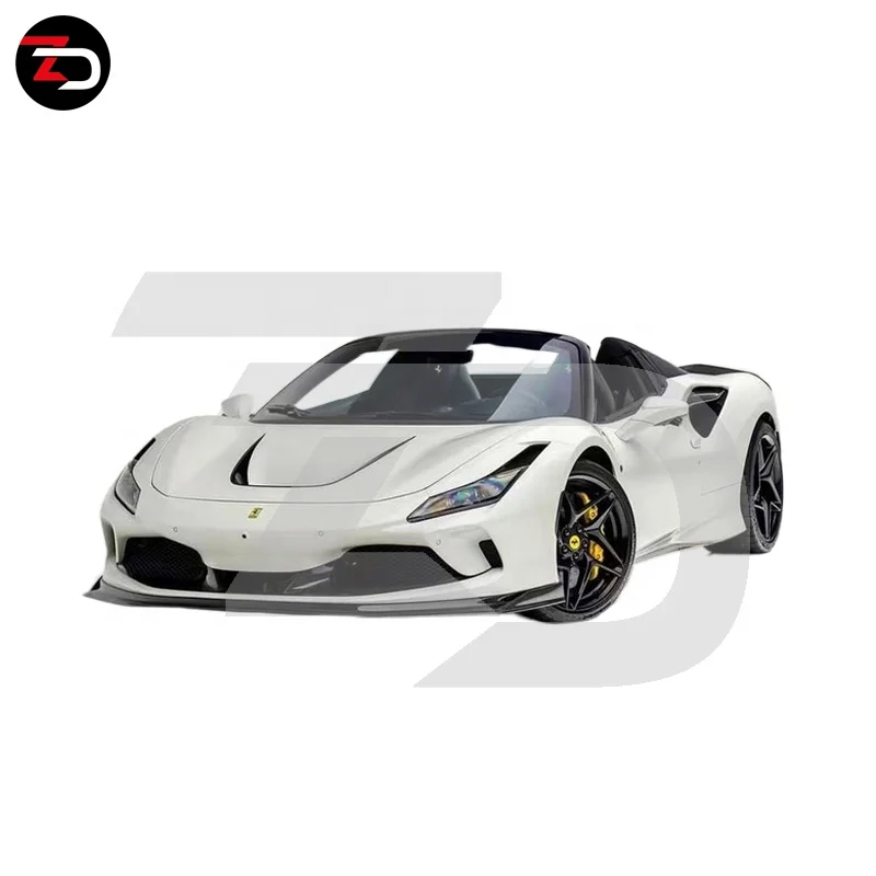 

New Arrival V Style Carbon Fiber Body Kit Auto Part For Ferrari F8 Spider And Tributo Front Spoiler
