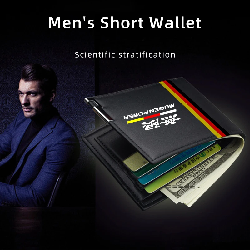 Кожаный мужской кошелек с логотипом автомобиля подарочная карта сумка для