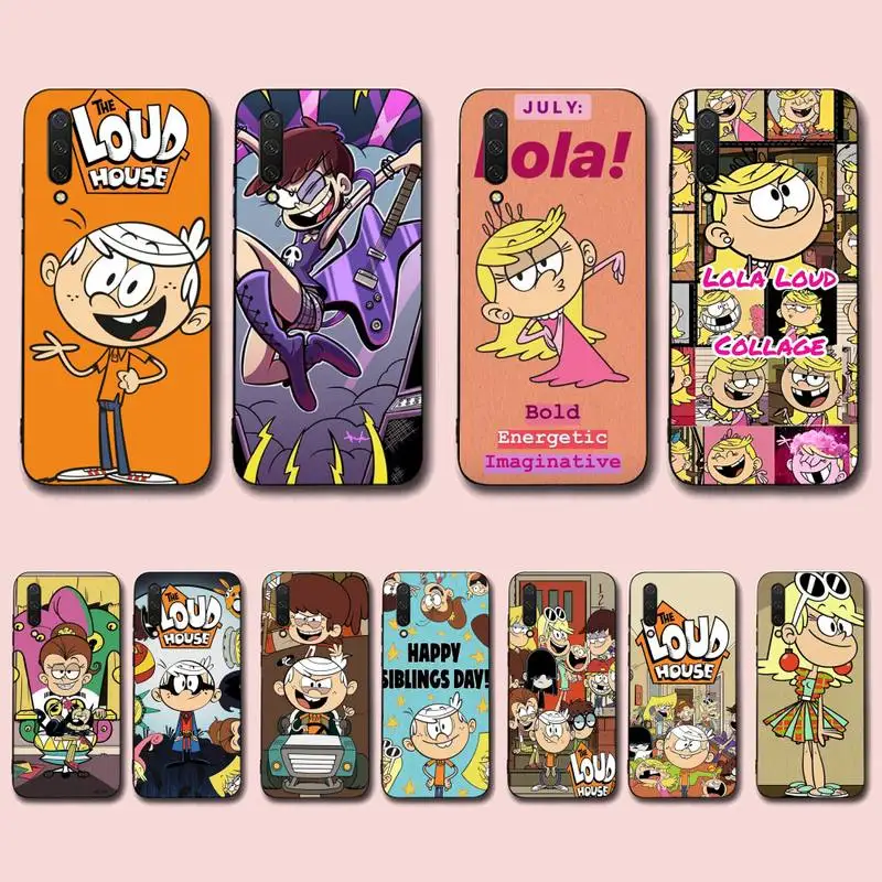 

MINISO T-The Cartoon L-Loud H-House Phone Case for Xiaomi mi 5 6 8 9 10 lite pro SE Mix 2s 3 F1 Max2 3