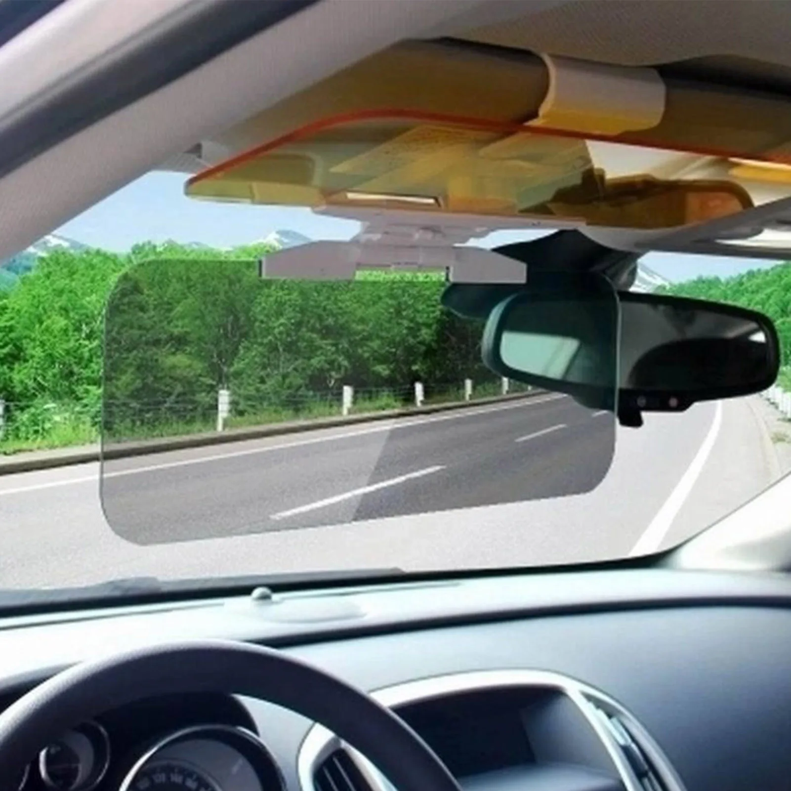 HD Car Sun Visor 2 In 1 Anti-glare Visor For Day/night Driving Sun Visor And Night Vision Adjustable Car Sun Visor Car Sun Shade