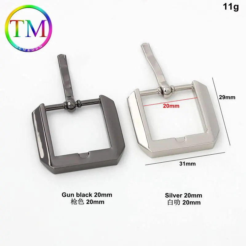 10-50Pcs High Quality Turn Buckle Flat Square Metal Pin Buckles Strap Webbing Adjustable Buckles Purse Bag Belt Accessories