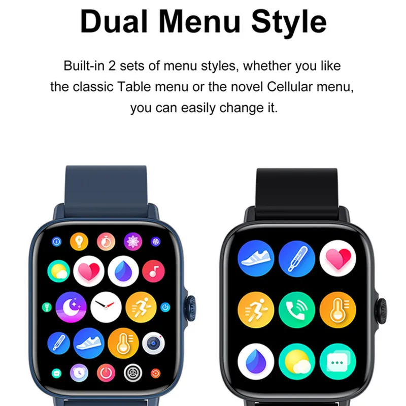 New Smart Watch T46S Bluetooth Call  AI Voice Fitness Temperature Blood Pressure Oxygen Health Tracker Music Player Smartwatch