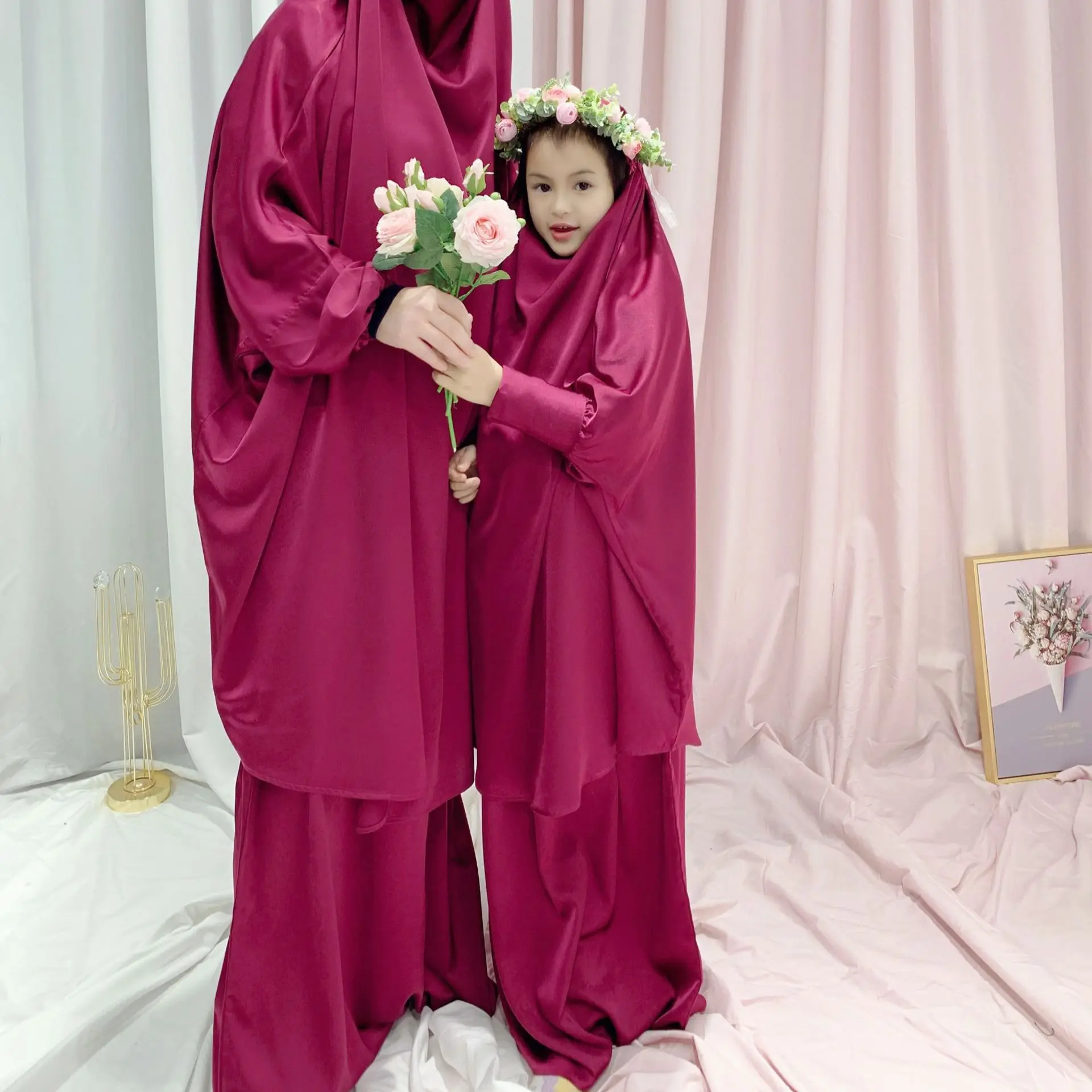 Мусульманское платье-Хиджаб Jilbab, молитвенная одежда с капюшоном, абайя, Дубай, Длинная женская юбка