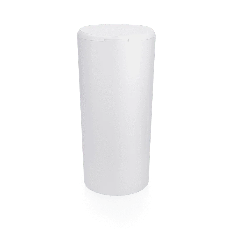 

Diaper Pail – White, Blocks Odors with No Added Fragrance, Holds 20% More Diapers & Generates Less Waste, No Cutting, No Canis