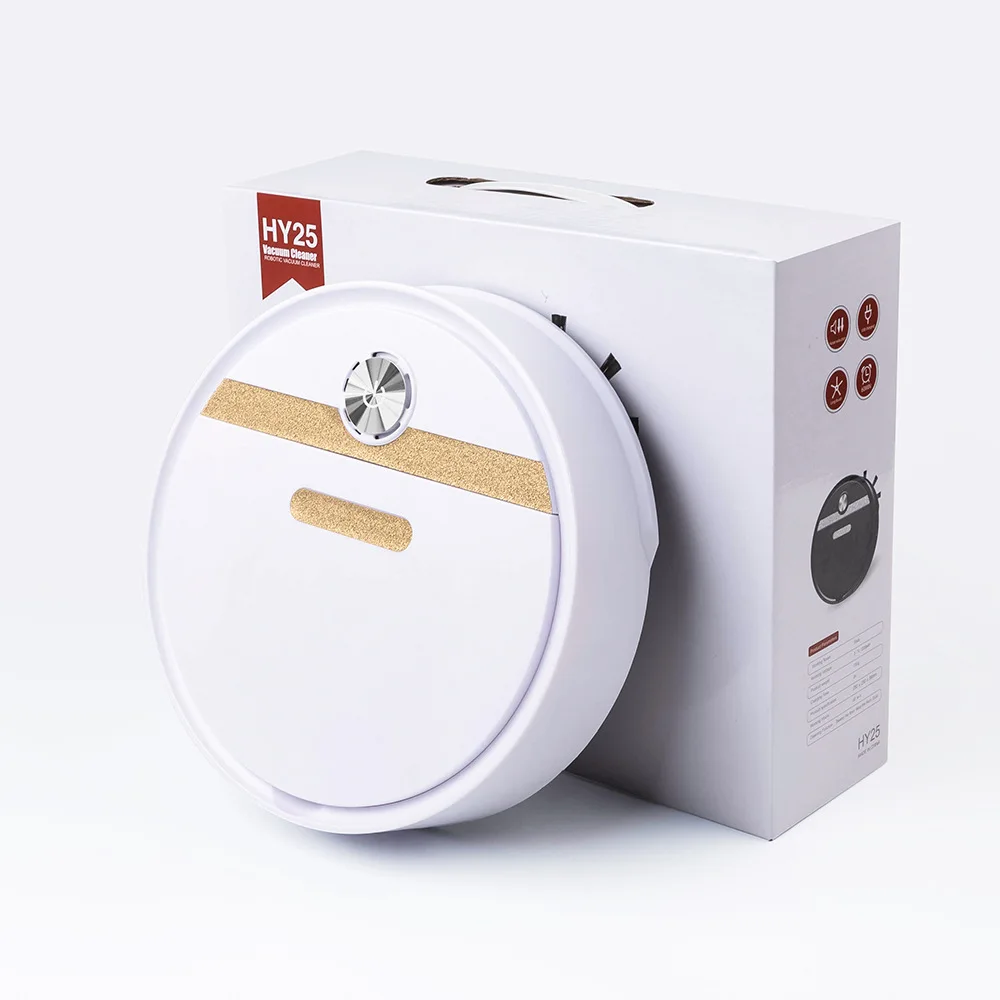 

Teyoza Smart Robotic Vacuums Cleaner Robot Sweeper 1200mAh HY25 White