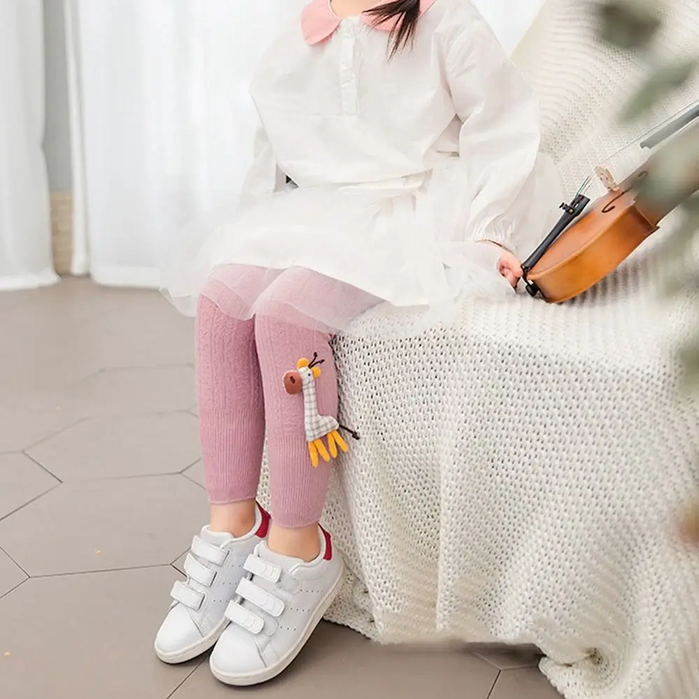 

Nine Points Pants Mid Waist Candy Color Autumn Spring Kids Tights Children Stockings Girls Cotton Leggings Trousers