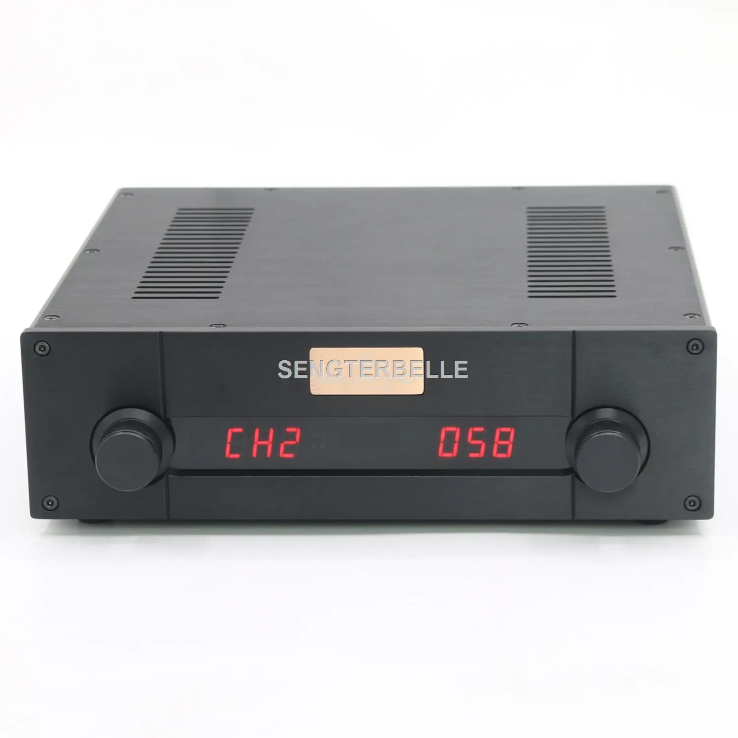 Hi-Fi удаленный объем 12AX7 ламповый стерео предусилитель на базе предусилителя Marantz 7