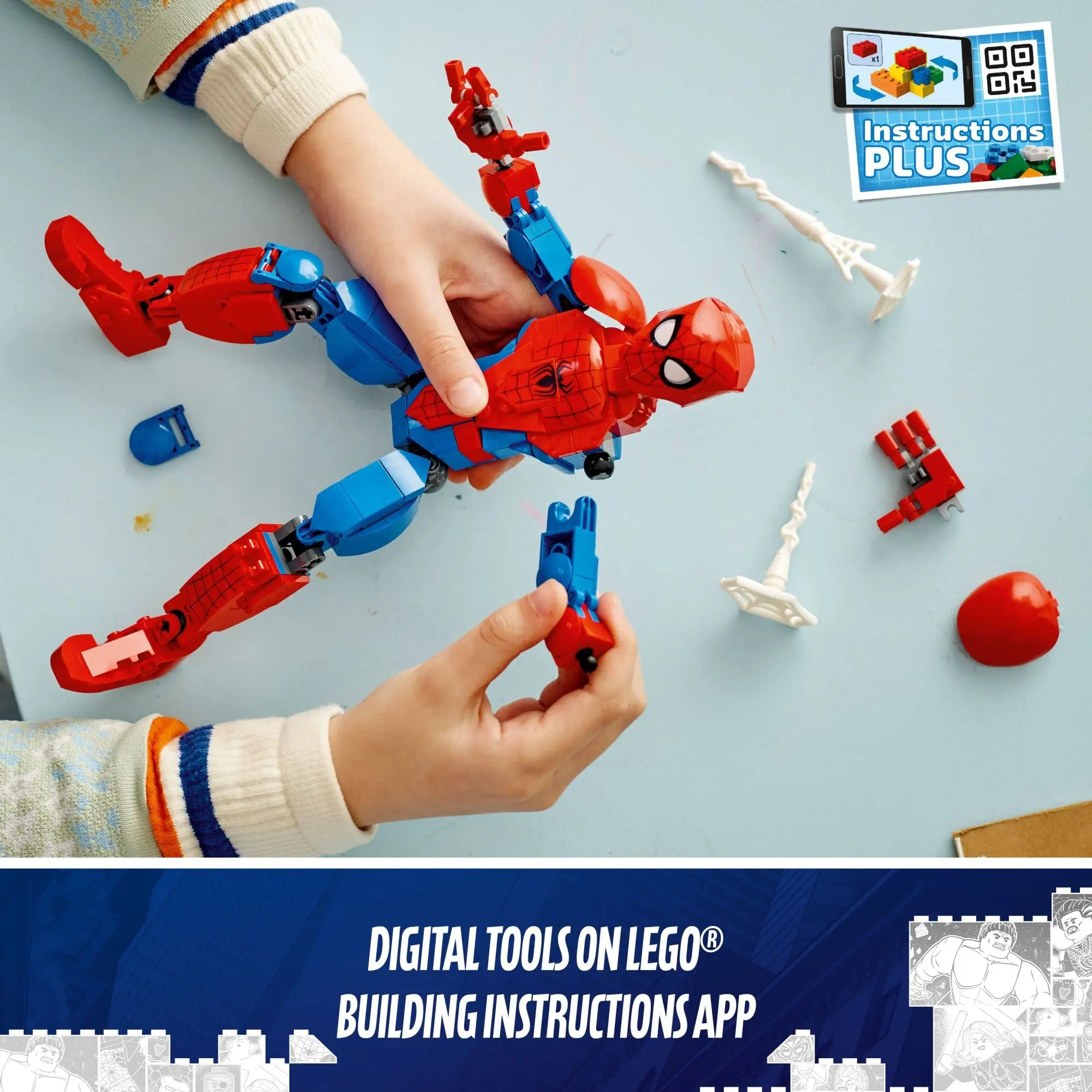 Фигурка LEGO &amp Marvel Человек-паук 76226 супергерои строящая искусство для детей