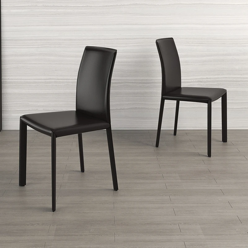 

Nordic Leather Dining Chairs Modern Comfortable Minimalist Unique Dining Chairs Designer Lounge Silla Comedor Home Furniture