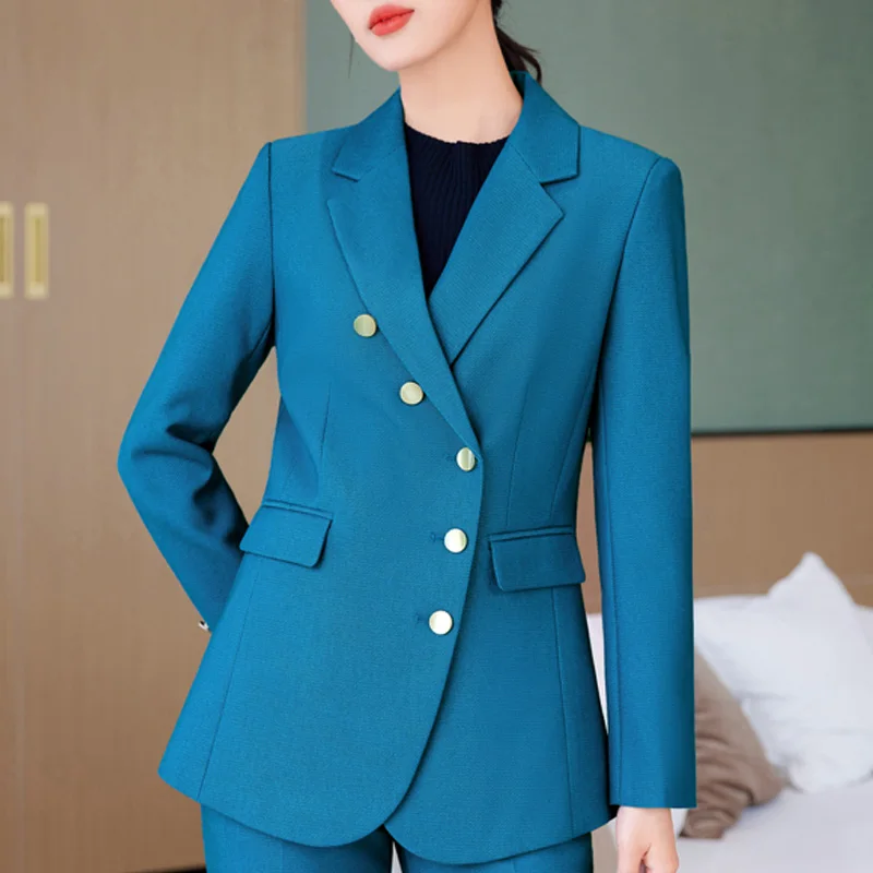 Весна 2023 новинка корейский однобортный женский жакет повседневные брюки