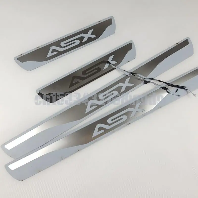 

Автомобильная наклейка для Mitsubishi ASX, накладка на порог, защитная пластина, аксессуары, защита педали, накладка 2016, 2020, 2022 2021