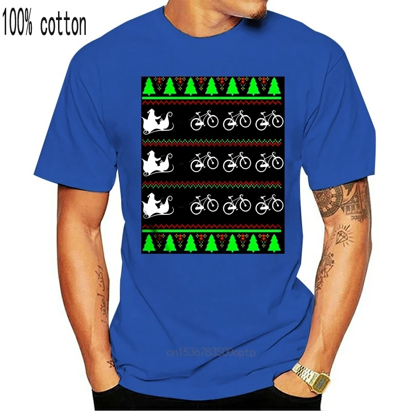 Мужская одежда забавная футболка новинка Love Велоспорт Уродливый Рождественский