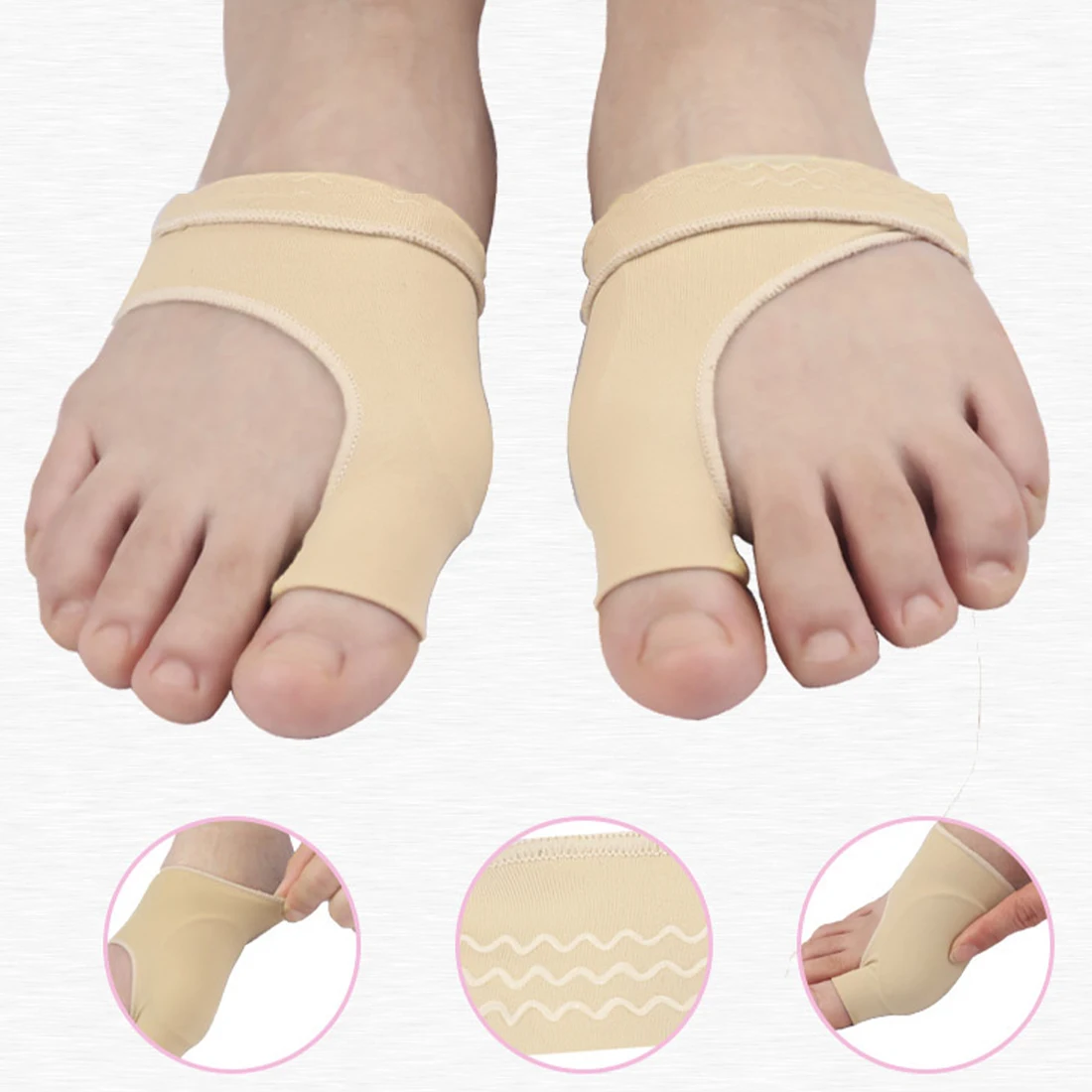 

1 пара, ортопедический разделитель для большого пальца ноги, при вальгусной деформации