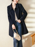 trench coat for women high quality womens clothing korean coats women preppy style long single breasted springautumn