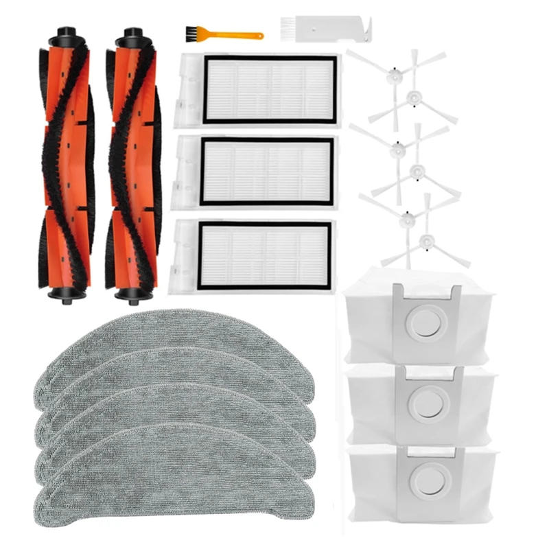 

Main Brush Side Brush Filter Mop Cloth Dust Bag Replacement Accessories For Xiaomi Roidmi Eve Plus Robot Vacuum Cleaner