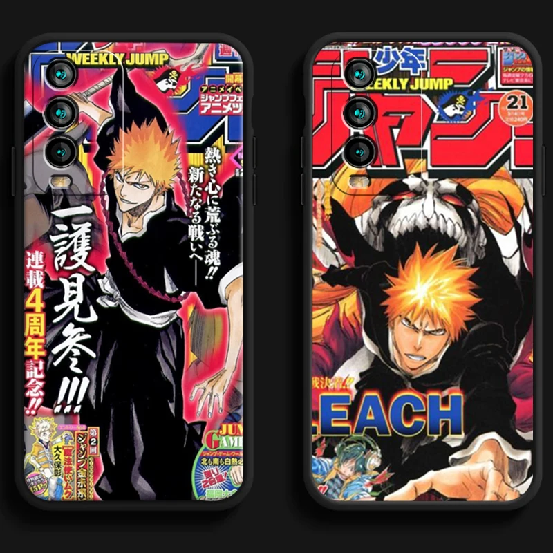 

Bleach Anime Japan Phone Cases For Xiaomi Redmi 7 7A 9 9A 9T 8A 8 2021 7 8 Pro Note 8 9 Note 9T Coque Soft TPU Back Cover