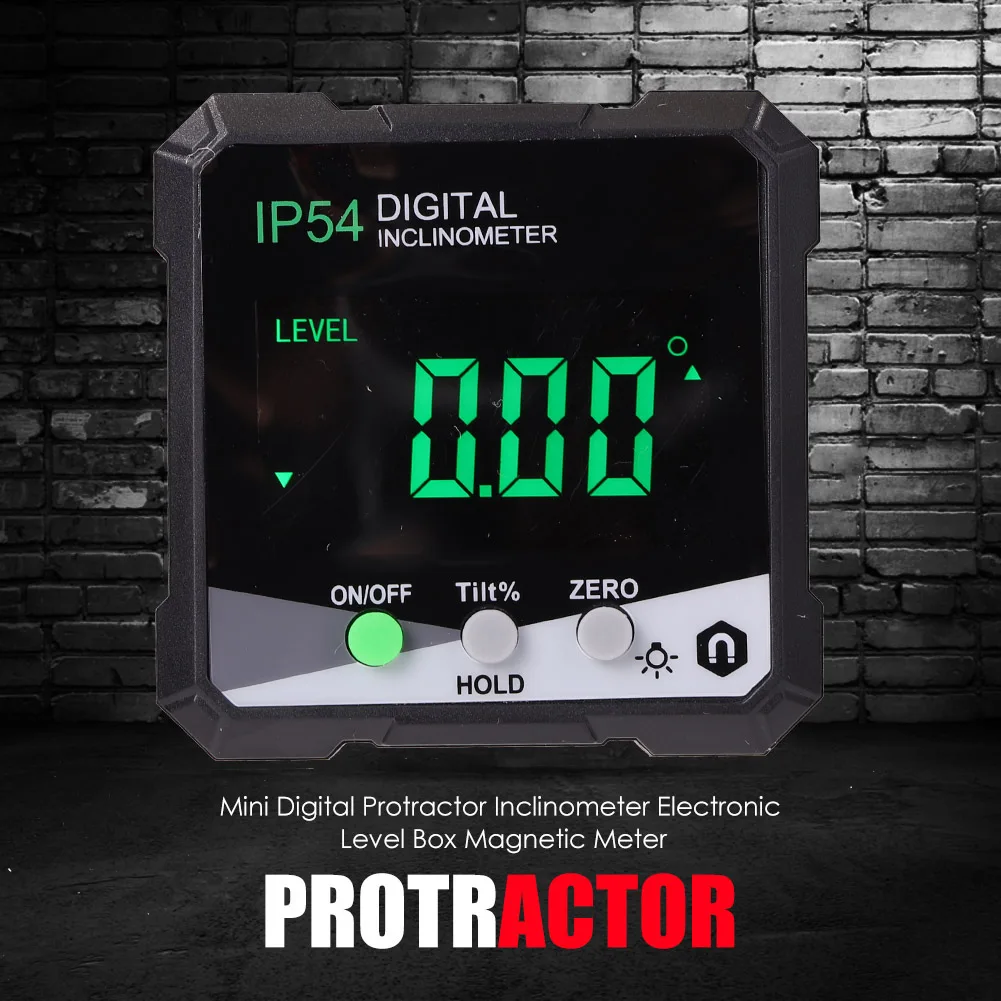 Цифровой угломер мини-Инклинометр на 360 ° с магнитным основанием Электронный