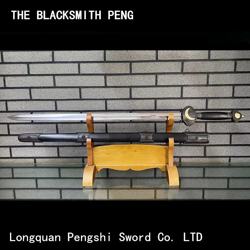 

Sun moon and universe sword/High-end rosewood scabbard Reverse grain Damascus steel Retro Chinese Qing swords/Japanese Katana