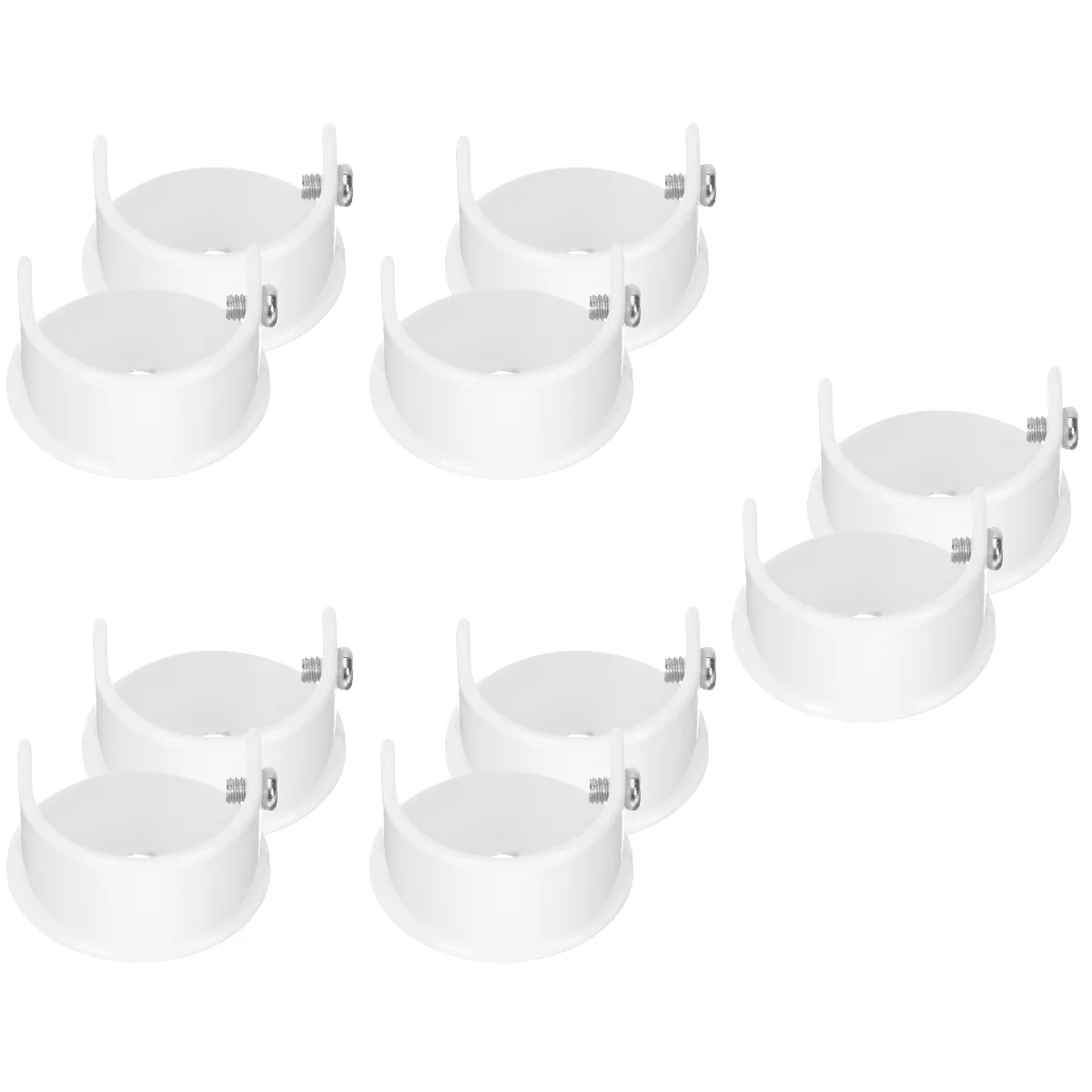 

10 Pcs Organizer Rod End Supports End Curtain Rod Curtain Rod Support Curtain Pole End for Curtain Wardrobe Closet