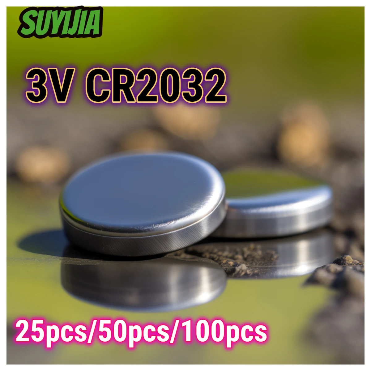 

SUYIJIA CR2032 Battery 3V 25pcs/50pcs/100pcs Lithium Battery Button Cell Coin Batteries for Watches Calculators Toys