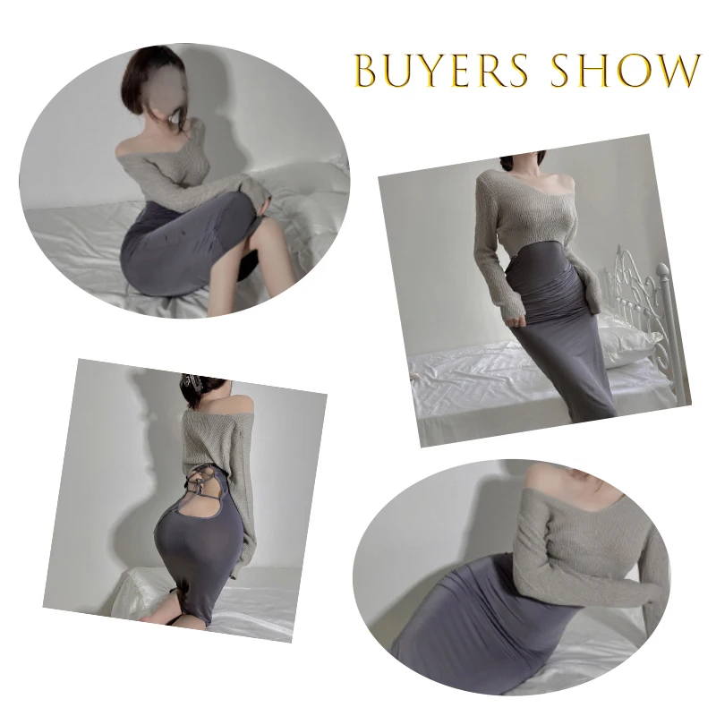 Женское платье с открытой спиной Paloli сексуальное японское аниме Косплей Пижама