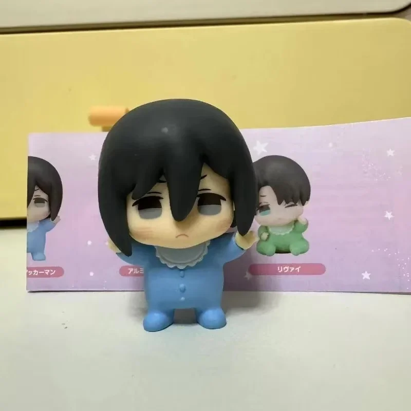 Фото Горячий Ssle в наличии «Атака Титанов», японское аниме, тематический милый персонаж, настольная модель, фигурка, украшение, фигурка, подарки на день рождения №3